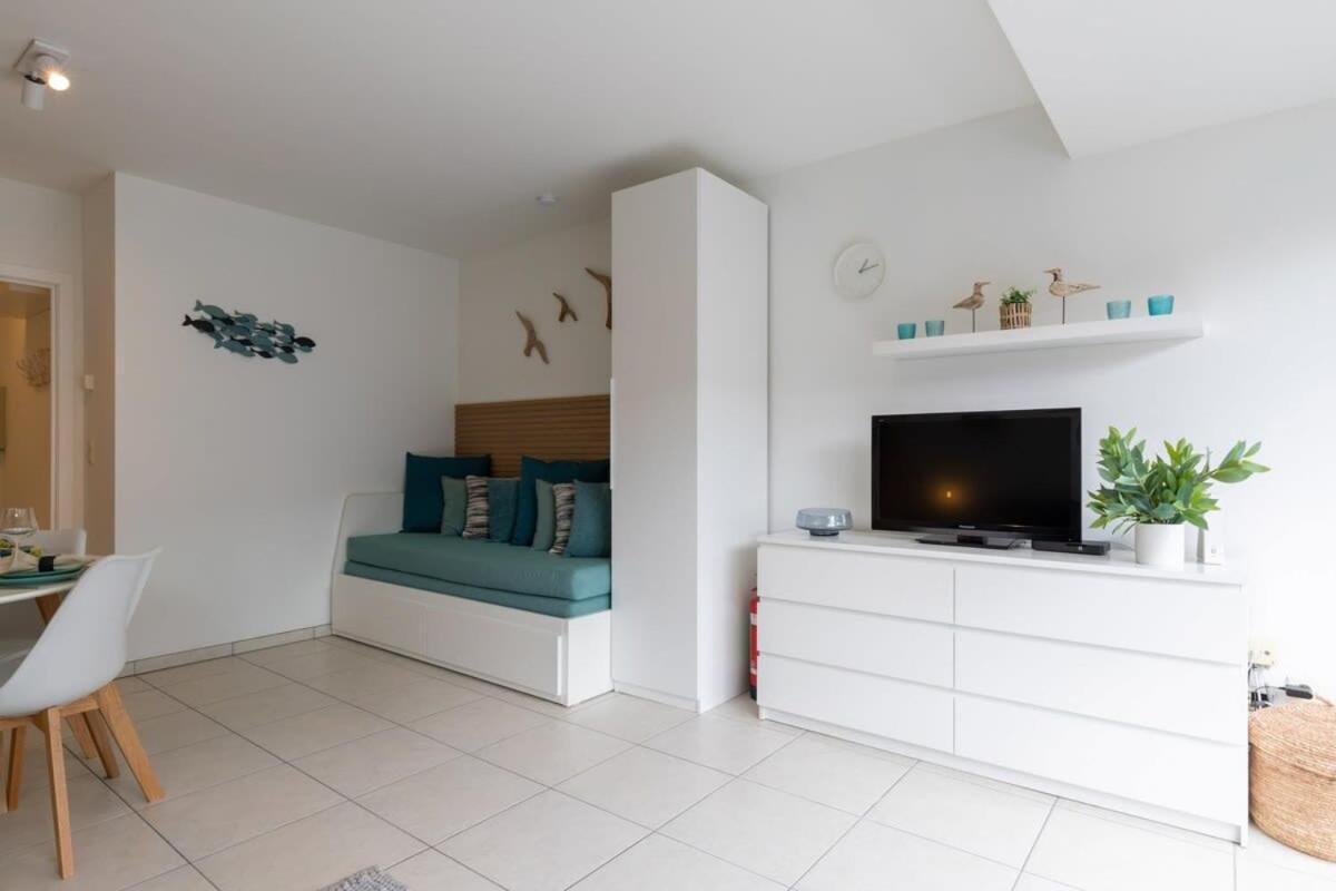'Blue Sea' - Studio In Ostend With Private Parking Apartment ภายนอก รูปภาพ